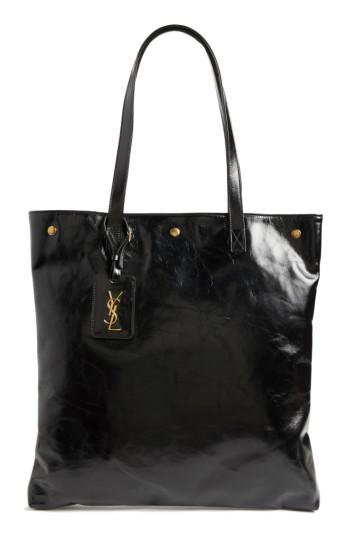 Saint Laurent Noe Glace Moroder Leather Tote -