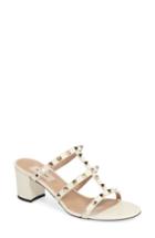 Women's Valentino Garavani Rockstud Slide Sandal Us / 35eu - Ivory
