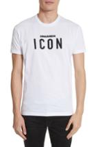 Men's Dsquared2 Icon Embroidered T-shirt, Size - White