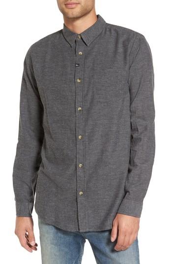 Men's Imperial Motion Truman Brushed Twill Shirt, Size - Black