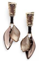 Women's Alexis Bittar Lucite Smoky Crystal Drops