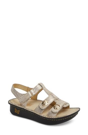 Women's Alegria 'kleo' Sandal -6.5us / 36eu - Metallic
