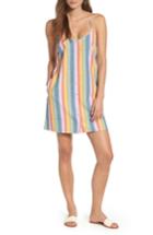 Women's Obey Carmen Stripe Slipdress - Green