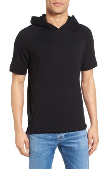 Men's W.r.k Lawson Short Sleeve Hoodie, Size - Black