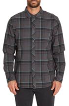 Men's Billabong Coastline Plaid Flannel Shirt, Size - Black