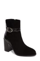 Women's Johnston & Murphy Hope Block Heel Bootie .5 M - Black