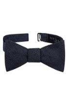 Men's Ted Baker London Pin Dot Silk Bow Tie, Size - Blue