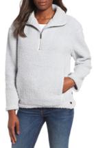 Women's Marc New York Teddy Faux Shearling Quarter Zip Jacket - Green