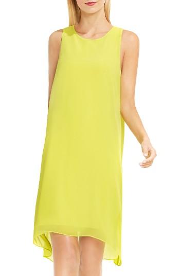 Women's Vince Camuto Sheer Overlay Shift Dress