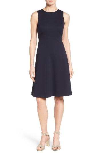 Women's Classiques Entier Sleeveless Interlock Fit & Flare Dress