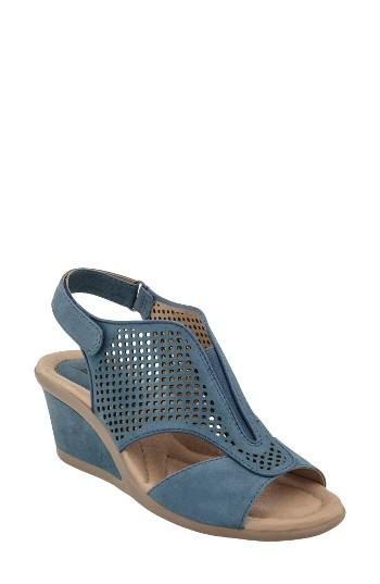 Women's Earth Dalia Wedge Sandal M - Blue