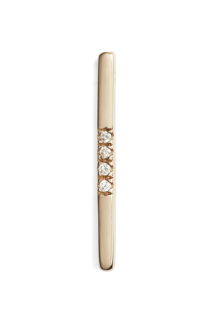 Women's Loren Stewart Long Diamond Gold Rod Earring