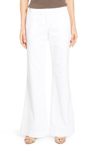 Women's Lafayette 148 New York 'kenmare' Denim Flare Leg Pants