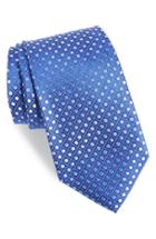 Men's Nordstrom Men's Shop Boardwalk Dot Silk Tie, Size - Blue