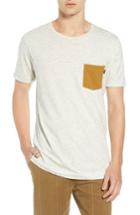 Men's Scotch & Soda Nep Jersey Pocket T-shirt - Ivory