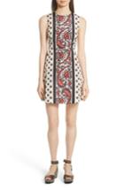 Women's Red Valentino Print A-line Dress Us / 38 It - Red