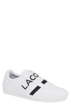 Men's Lacoste Misano Elastic Slip-on Sneaker M - White