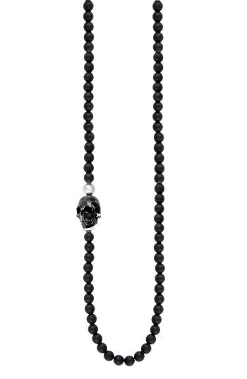 Men's King Baby Skull Bead Necklace
