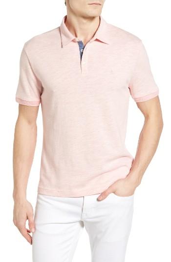 Men's Original Penguin Slub Jersey Polo - Pink