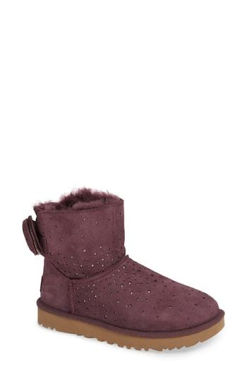 Women's Ugg Stargirl Bow Mini Bootie M - Purple