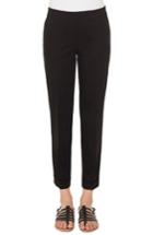 Women's Akris Double Face Wool Blend High Waist Slim Pants - Black