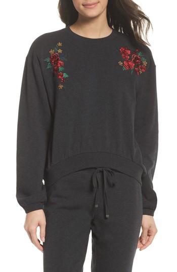 Women's Make + Model Embroidered Sweatshirt - Grey