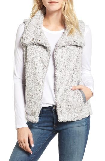 Women's Dylan Frosty High Pile Fleece Vest - Grey