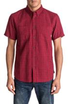 Men's Quiksilver Forte Night Check Shirt - Red