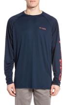 Men's Columbia Pfg Terminal Tackle Performance Long Sleeve T-shirt - Blue