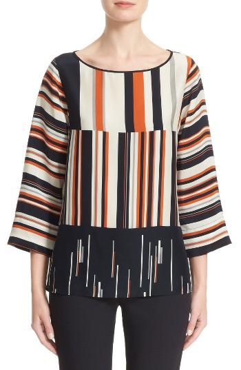 Women's Lafayette 148 New York Aubrianna Print Blouse