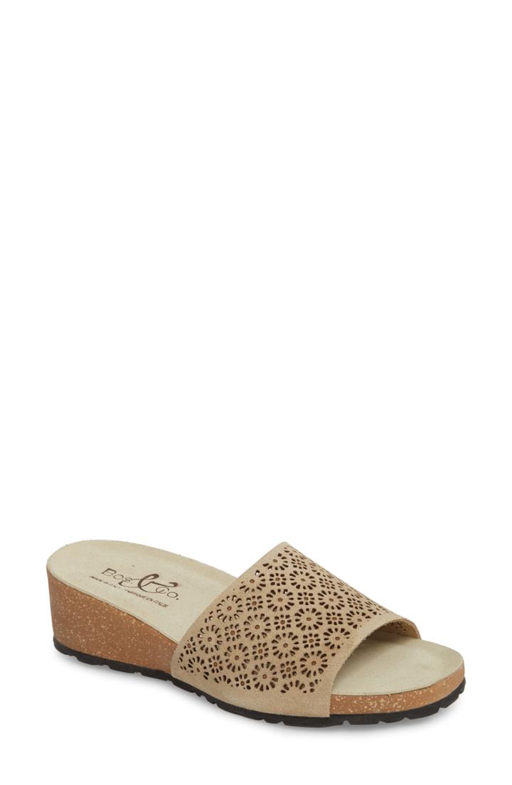 Women's Bos. & Co. Loa Wedge Slide Sandal -8.5us / 39eu - Beige