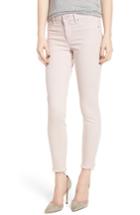 Women's Articles Of Society Carly Raw Hem Ankle Skinny Jeans - Pink