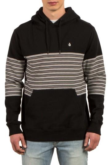 Men's Volcom Threezy Hoodie, Size - Black