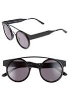 Men's Smoke X Mirrors Soda Pop 1 53mm Retro Sunglasses - Black Matte/black Shiny