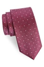 Men's The Tie Bar Jpl Dots Silk Tie, Size - Purple