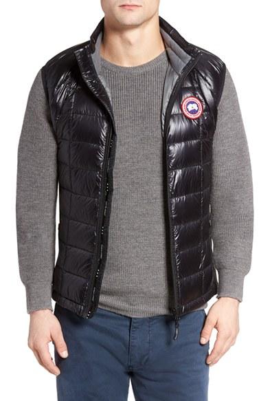 Men's Canada Goose 'hybridge(tm) Lite' Slim Fit Packable Quilted 800-fill Down Vest - Black