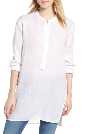 Women's Stateside Shirting Tunic Top - White