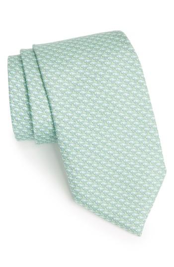 Men's Vineyard Vines Whale Silk Tie, Size - Green