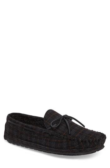 Men's Minnetonka 'casey' Slipper Ww - Brown