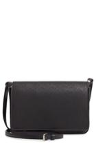 Women's Burberry Hampshire Perforated Leather Crossbody Bag - Black