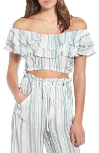 Women's Show Me Your Mumu Kaya Crop Top - White