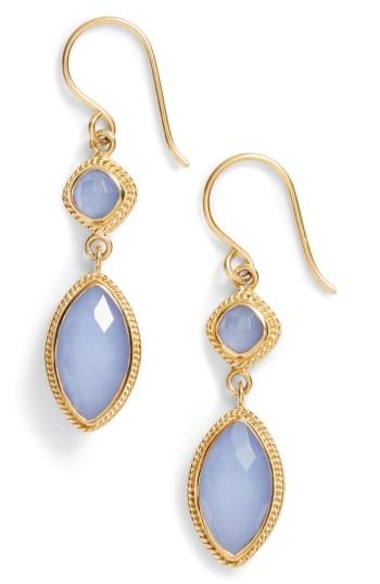 Women's Anna Beck Double Drop Semiprecious Stone Earrings