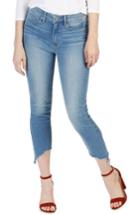 Women's Paige Hoxton High Waist Crop Angled Ultra Skinny Jeans - Blue