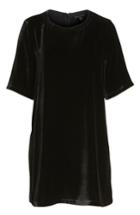 Women's Eileen Fisher Velvet Tunic, Size - Black