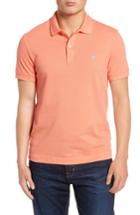 Men's Lacoste 'white Croc' Fit Pique Polo, Size 3(s) - Pink