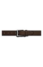 Men's Shinola Bombay Tab Leather Belt - Deep Brown