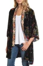 Women's Johnny Was Kehlani Embroidered Velvet Kimono