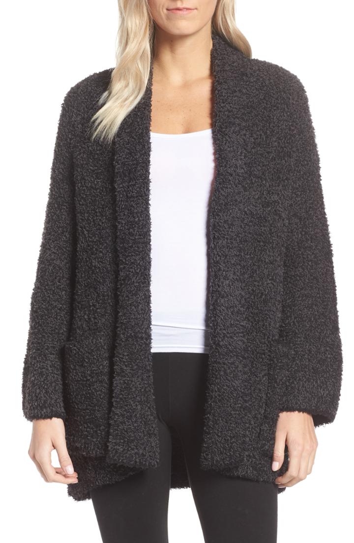 Women's Barefoot Dreams Cozychic Luxe Laguna Cardigan - Grey