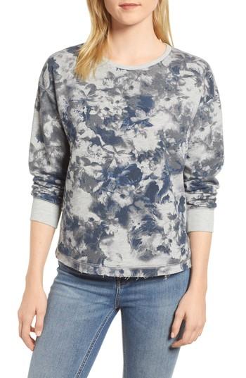 Women's Gibson Print Sweatshirt - Blue