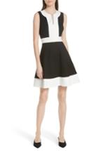 Women's Kate Spade New York Colorblock Ponte A-line Dress - Black